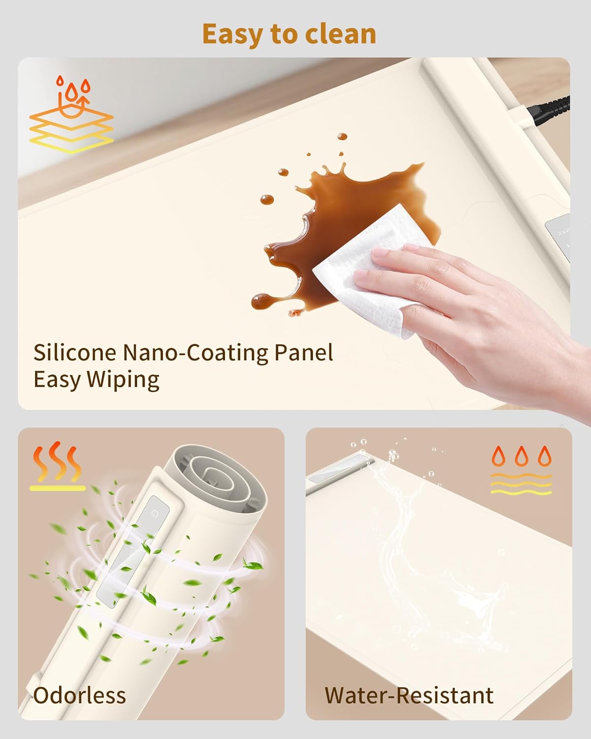 Virell™️ Electric Silicone Food Heating Tray Mat