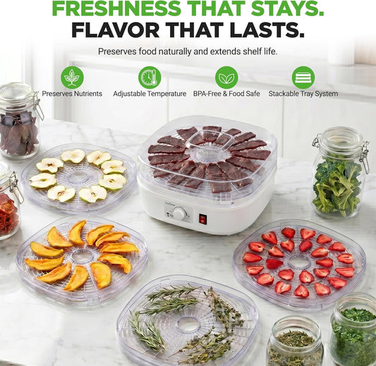 Virell™️ 5 Secition Trays Food Dehydrator Machine (For All Kinds Of Foods)