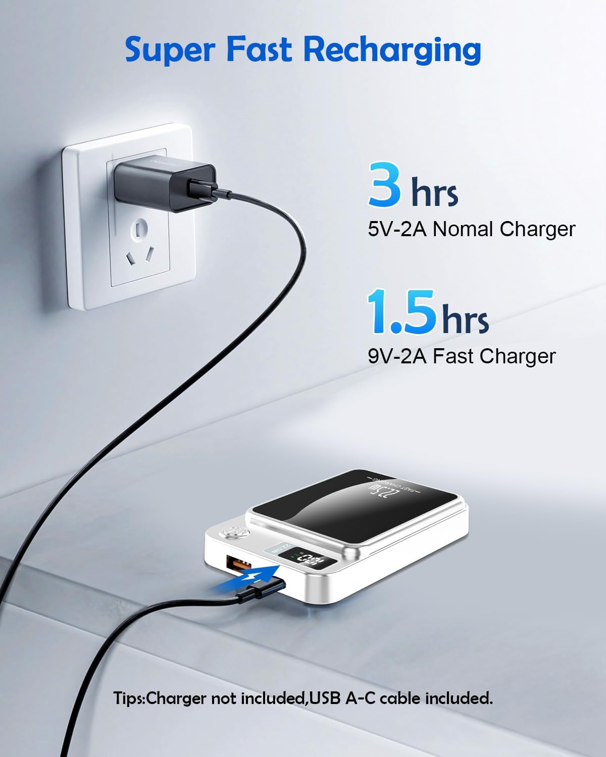 Virell™️ 10,000mAh Ultra Slim Wireless Fast Charging Power Bank