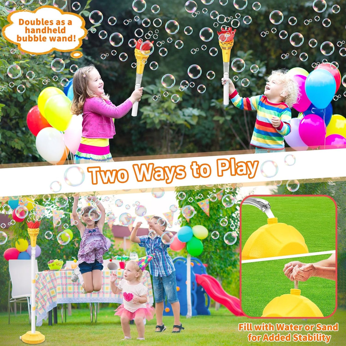 Virell™️ Kids Adjustable Outdoor Bubble Torch Machine