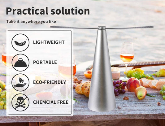 Virellβ’οΈ Fly Guard Repellent Cooling Fan With Holographic Blades