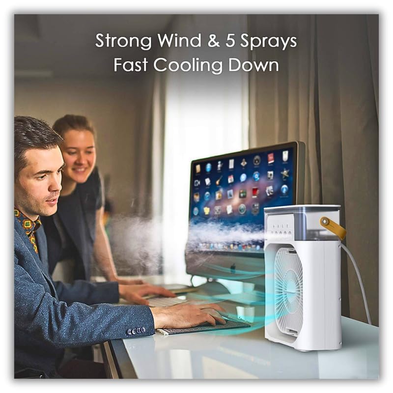 Virell™️ Air Cooling Ice Fan With 3 Wind Speeds & 7 Lights