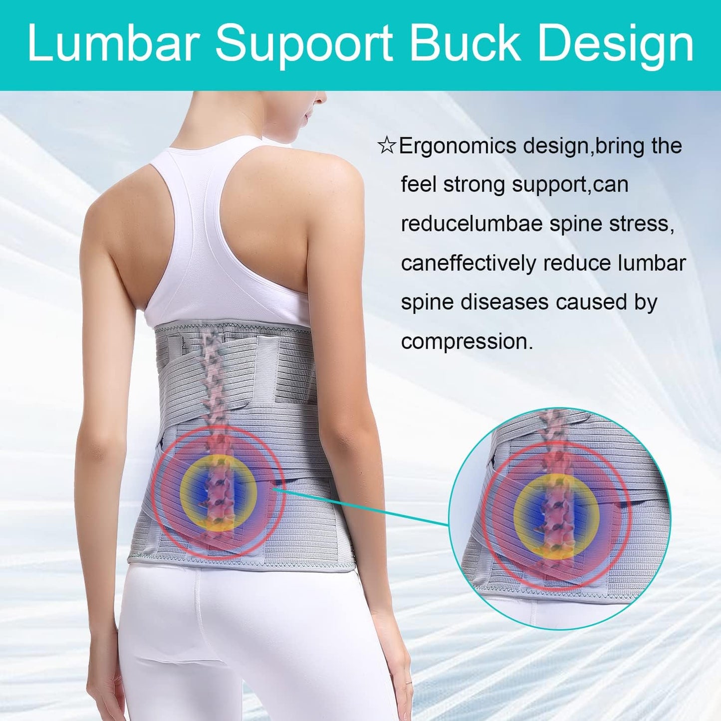 Virell™️ Lumbar Waist & Back Total Support Belt