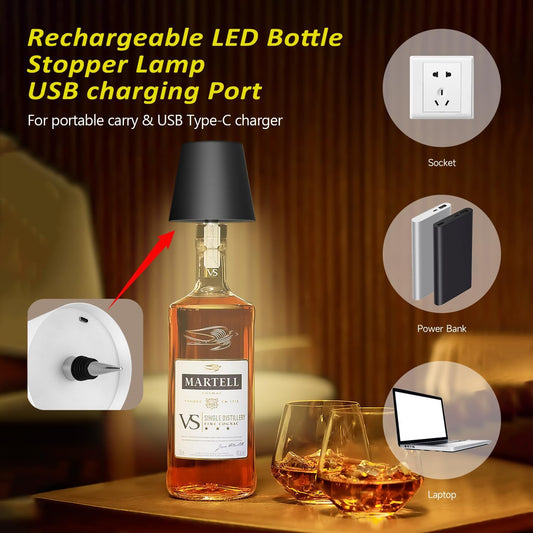 Virellβ’οΈ Wireless Touch Control LED Bottle Lamp