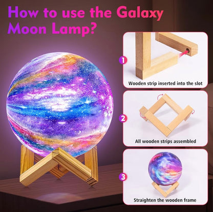 Virell™️ 3D Moonlight Night Lamp With Remote
