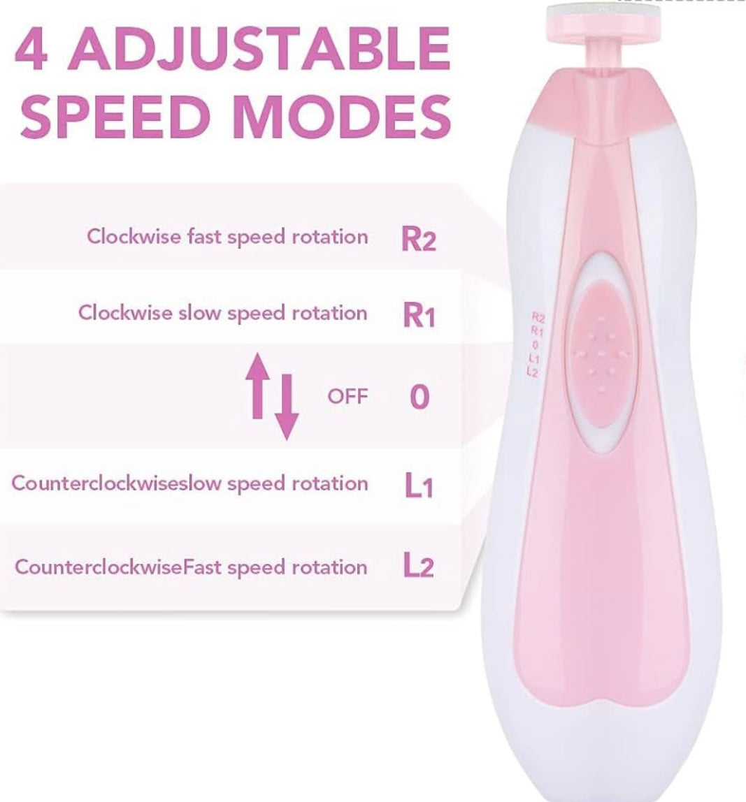 Virell™️ Electric Baby Nail Trimmer With 6 Replaceable Heads (Safe To Use)