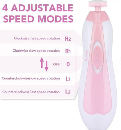 Virell™️ Electric Baby Nail Trimmer With 6 Replaceable Heads (Safe To Use)
