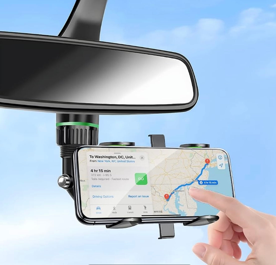 Virell™️ Rotatable & Adjustable Mirror Car Phone Holder