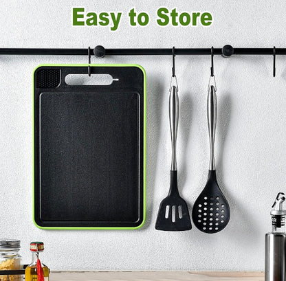 Virell™️ 4 in 1 Cutting Board & Defrost Tray & Knife Sharpener & Grinder