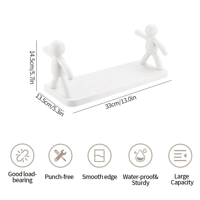 Virell™️ Wall Mounted Bathroom Shelf Holder