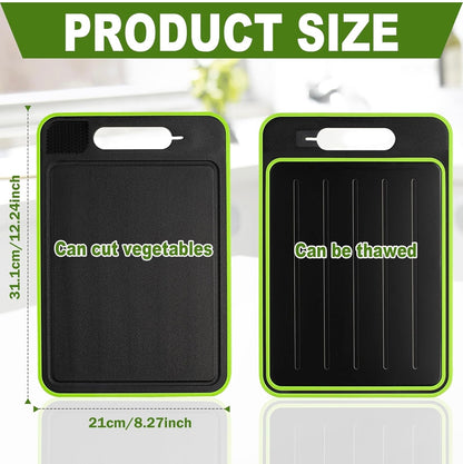 Virell™️ 4 in 1 Cutting Board & Defrost Tray & Knife Sharpener & Grinder