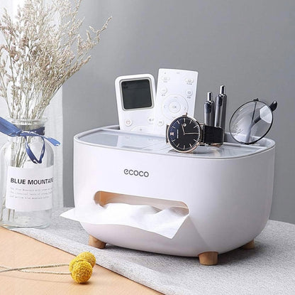 Virell™️ 3 in 1 Tissue Box Holder & Storage With Phone Holder