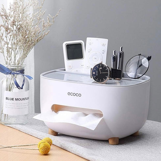 Virell™️ 3 in 1 Tissue Box Holder & Storage With Phone Holder