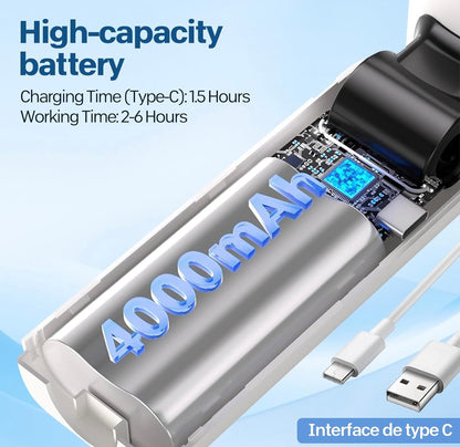 Virell™️ 4,000mAh Portable Ice Cooling Turbo Fan With Digital Display