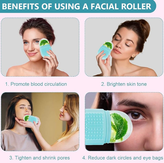 Virell™️ Ice Facial Mold Roller With Cleansing Brush