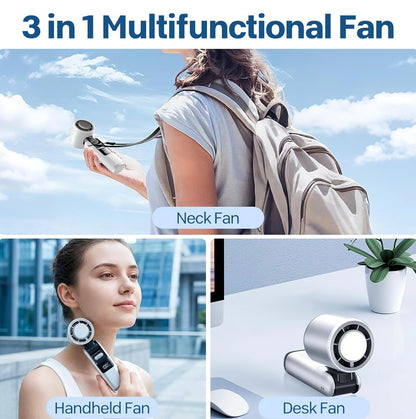 Virell™️ 4,000mAh Portable Ice Cooling Turbo Fan With Digital Display