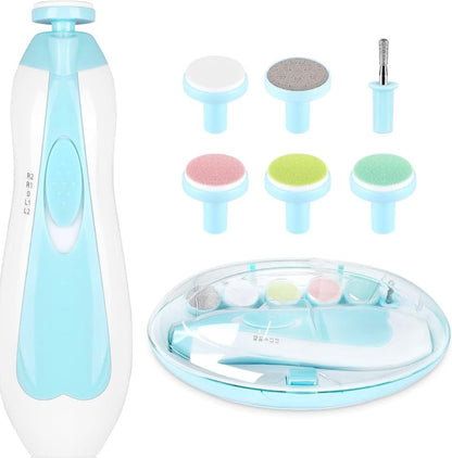 Virell™️ Electric Baby Nail Trimmer With 6 Replaceable Heads (Safe To Use)