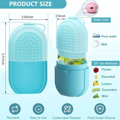 Virell™️ Ice Facial Mold Roller With Cleansing Brush