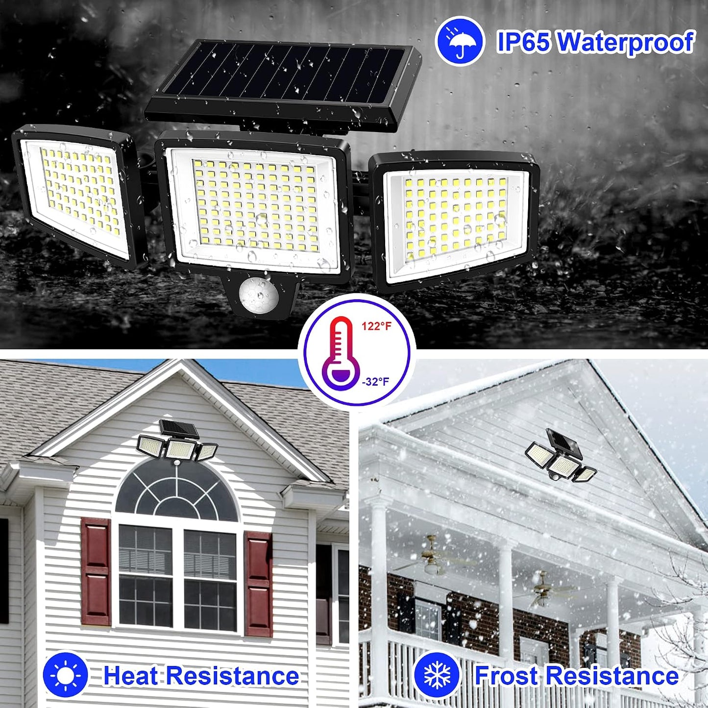 Virell™️ 2,500LM Powerful Solar Outdoor Wall Lights With Remote Control