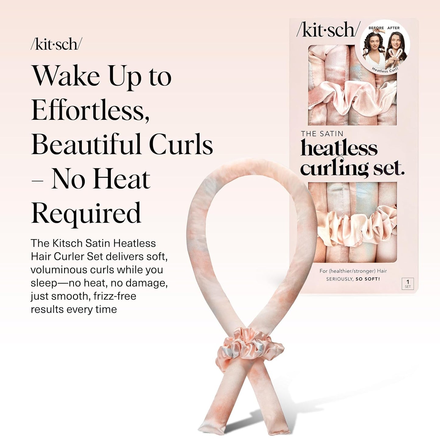 Virell™️ Women's Heatless Overnight Hair Curlers Full Set