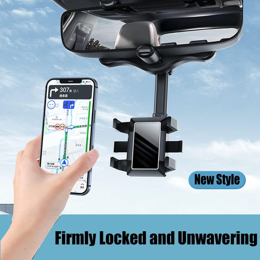 Virell™️ Rotatable & Adjustable Mirror Car Phone Holder