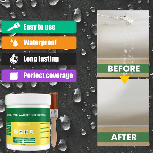 Virell™️ Polyurethane Waterproof Transparent Coating With Brush