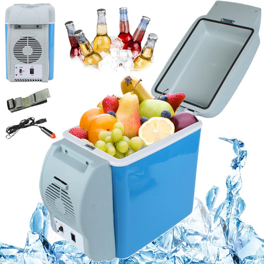 Virell™️ Electric Portable Heating & Cooling Car Travel Fridge With 3 Cup Holders