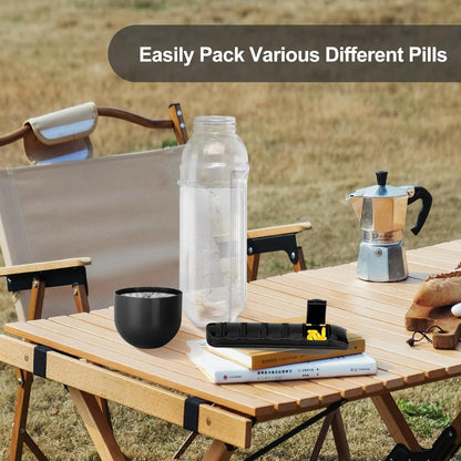 Virell™️ Water Bottle With 7 Pill Box Organizer