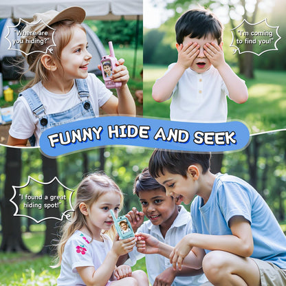Virell™️ Kids 2 Pieces Walkie Talkie Set With Camera & Screen Video