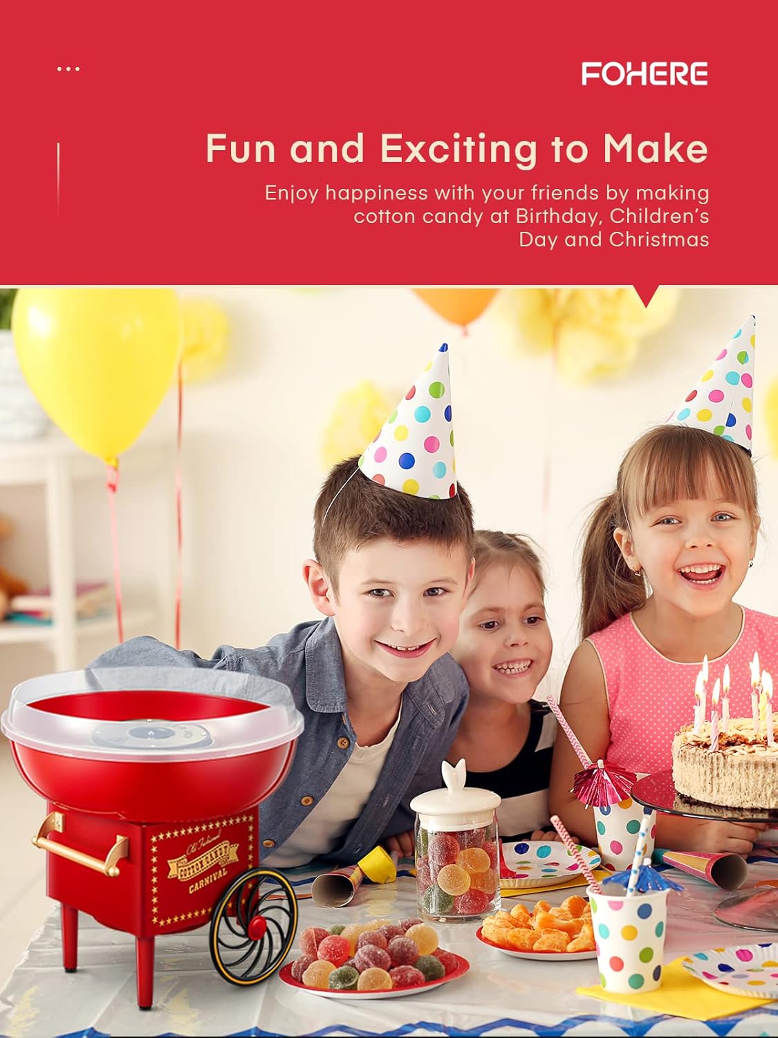 Virell™️ Smart Home Cotton Candy Maker For Kids