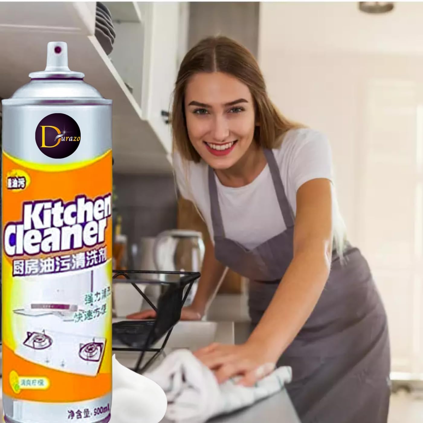Virell™️ White Foam Orange Scent Dirt Cleaner (Big Size 500ML)