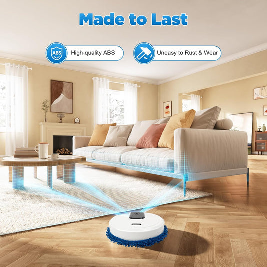 Virell™️ Smart Automatic Wet & Dry Mopping Robot Cleaner With Microfiber Towel