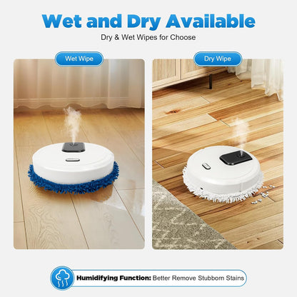 Virell™️ Smart Automatic Wet & Dry Mopping Robot Cleaner With Microfiber Towel