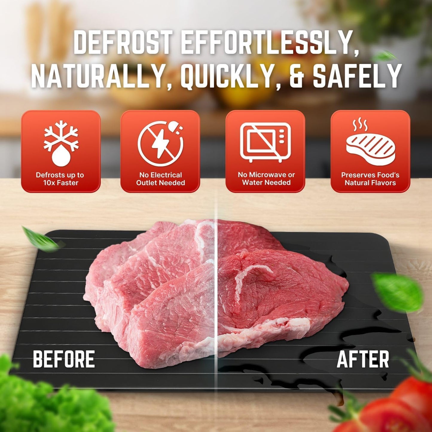 Virell™️ Thawing Defrosting Board Tray For Frozen Food