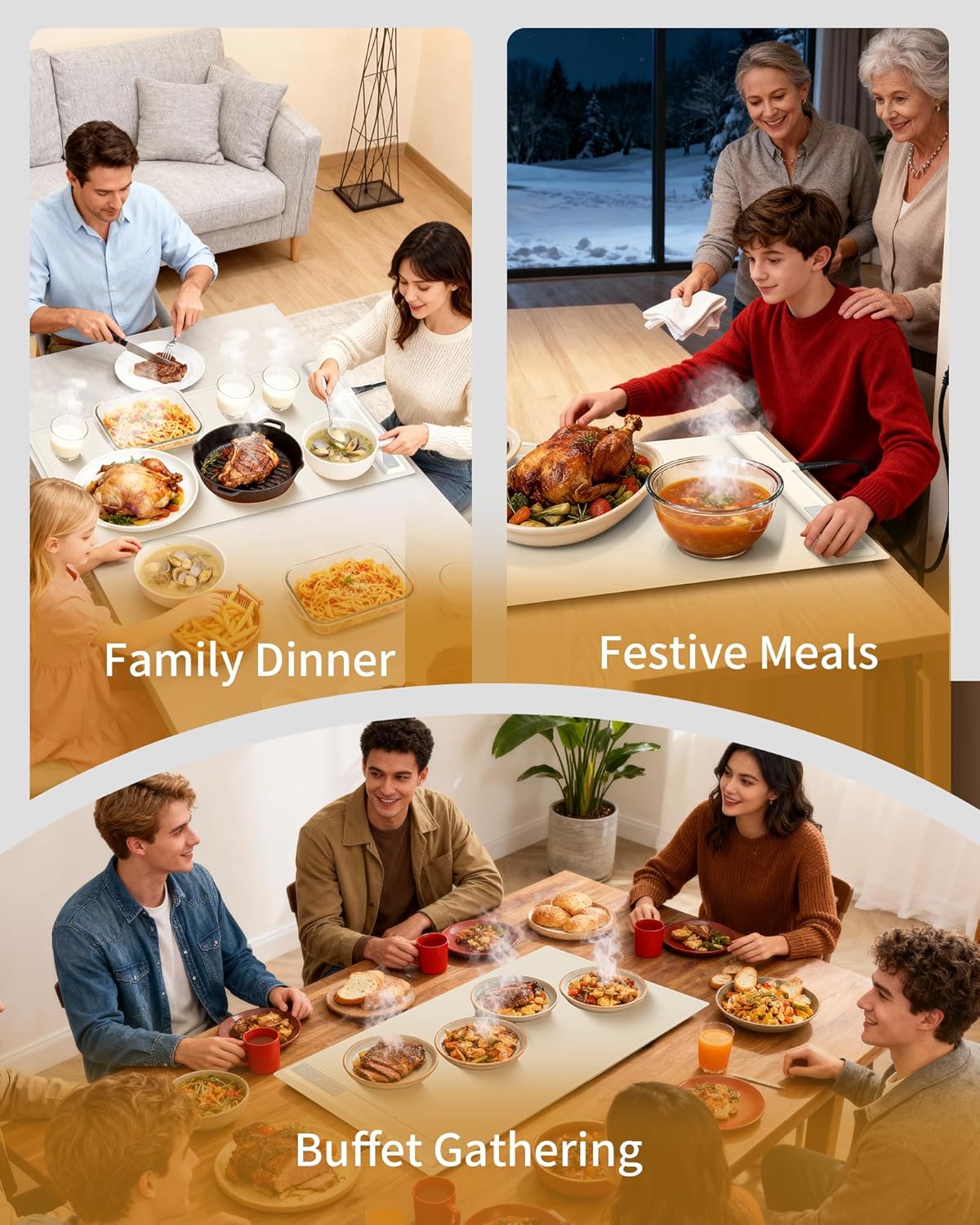 Virell™️ Electric Silicone Food Warming Mat