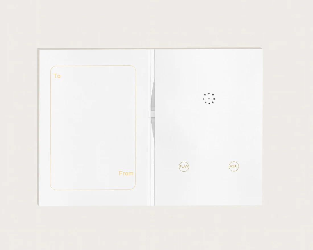 Virell™️ Smart Electric Note Gift Card With Voice Record (Reusable) For Couples, Birthdays, Events..