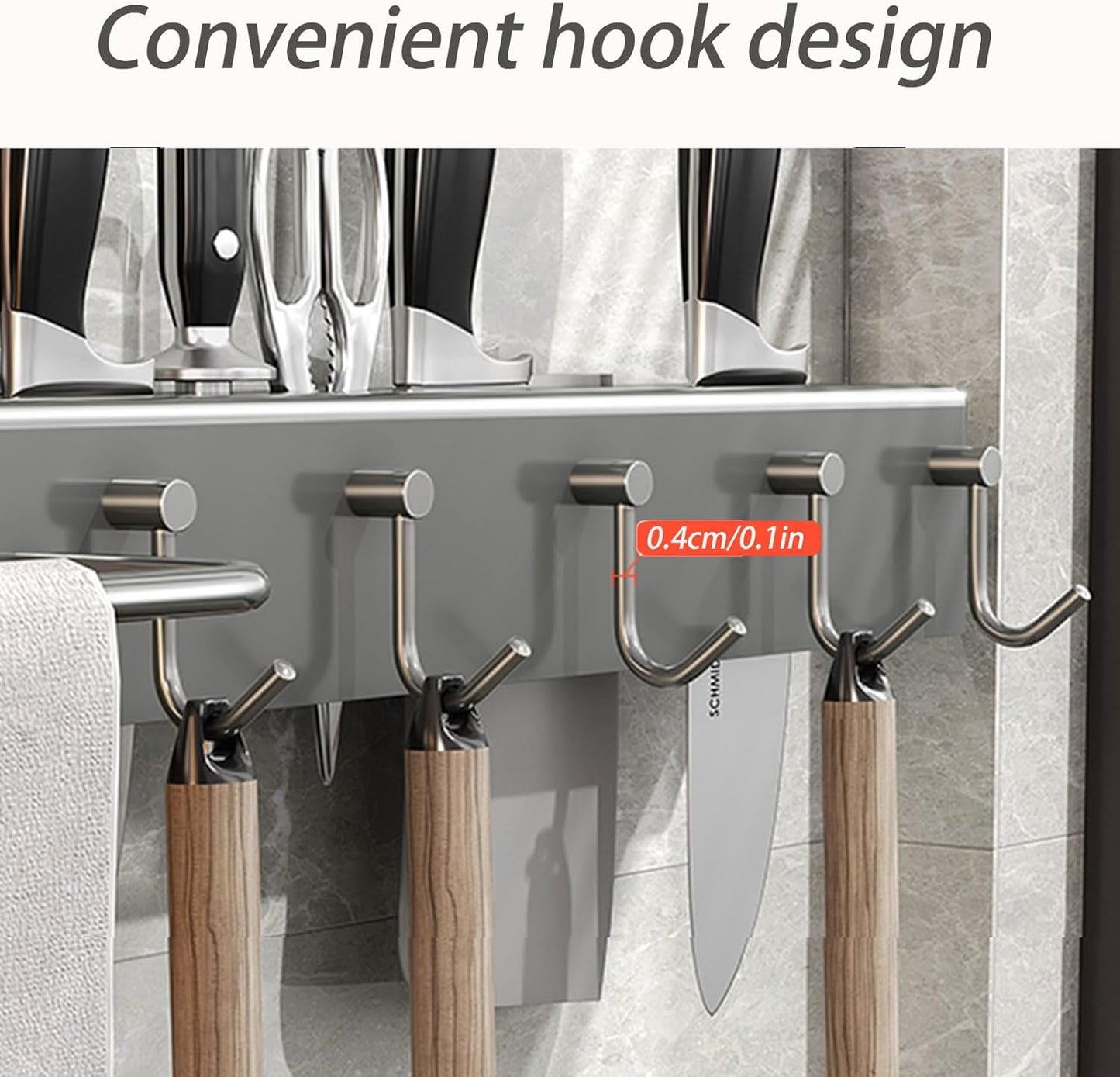 Virell™️ Stainless Steel Wall Kitchen Storage Organizer (65CM)