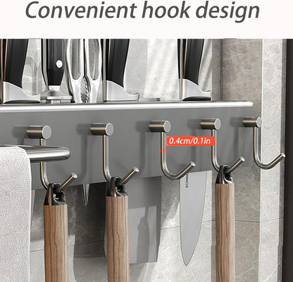 Virell™️ Stainless Steel Wall Kitchen Storage Organizer (65CM)