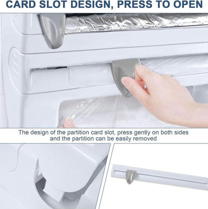 Virell™️ 4 in 1 Wall Mounted Foil Dispenser & Roll Holder