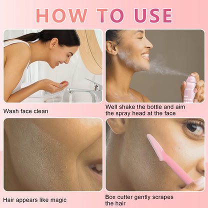 Virell™️ Hair Identifier Spray Remover With 4 Razors (114ML)