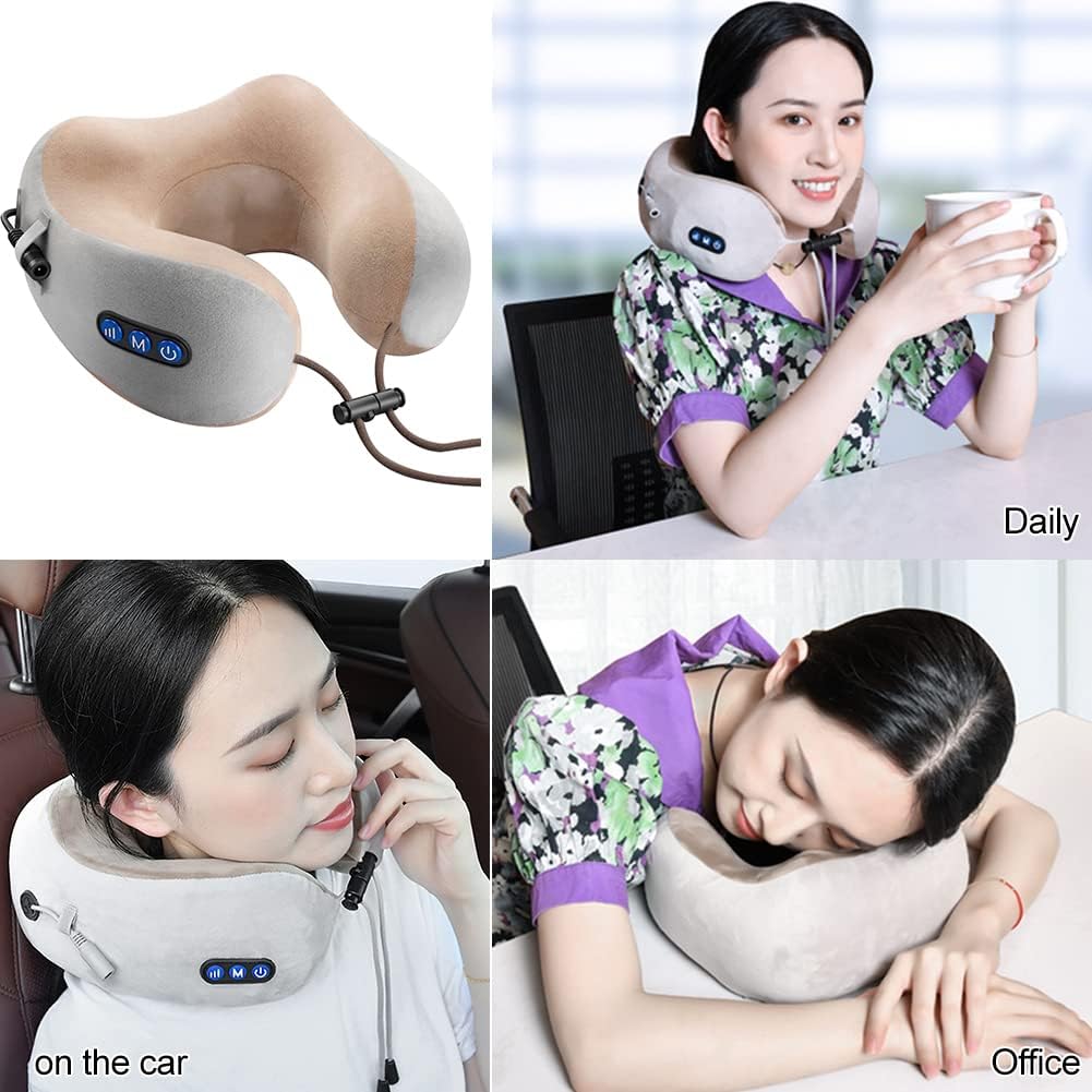 Virell™️ Electric U-Shape Neck Pillow Massager For Home, Office & Travel