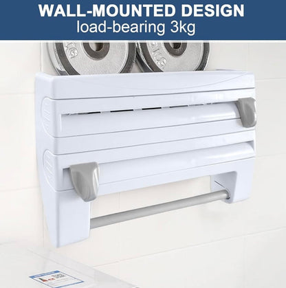 Virell™️ 4 in 1 Wall Mounted Foil Dispenser & Roll Holder