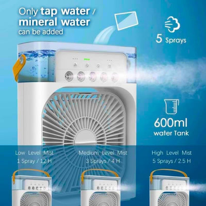 Virell™️ Air Cooling Ice Fan With 3 Wind Speeds & 7 Lights