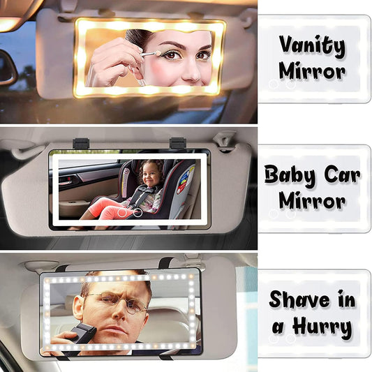 Virell™️ Touch LED Car Vanity Mirror For Him & Her