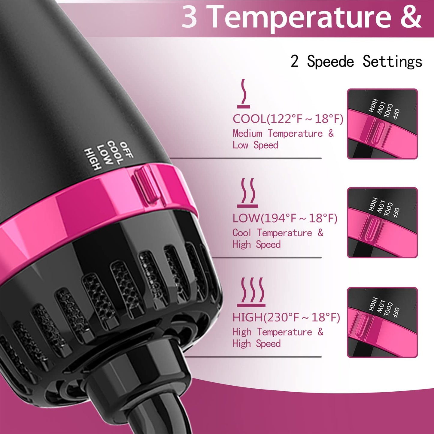 Virell™️ One Step Brand 4 in 1 Hair Dryer & Curler & Straightener & Volume Machine