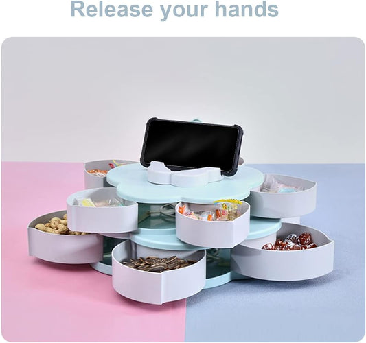Virell™️ Smart Rotating Snack Organizer Tray
