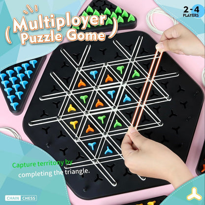 Virell™️ Chain Triangle Chess Strategy Game