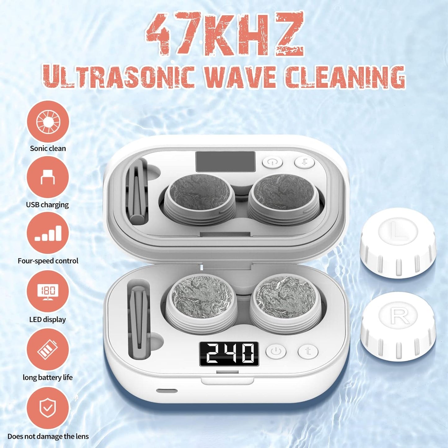 Virell™️ Portable UV Ultrasonic Lenses Cleaner Machine