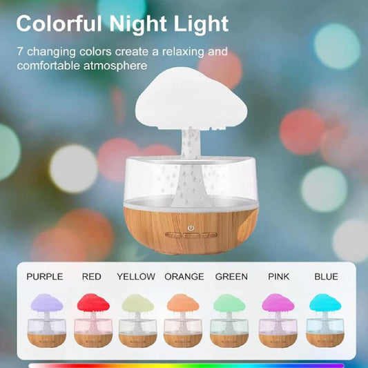 Virell™️ 2 In 1 Rain Cloud Night Humidifier Diffuser For Sleeping & Relaxing