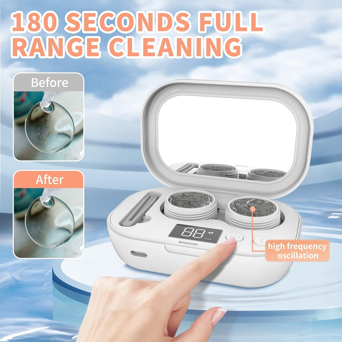 Virell™️ Portable UV Ultrasonic Lenses Cleaner Machine
